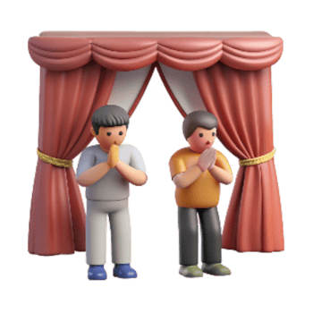 wonderful classic Curtain Call Actors Bowing Isolated exclusive png