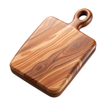 dramatic traditional Cutting Board Wood Grain Detail Cutout premium png