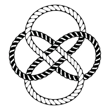 Nautical Knot Clipart for Rope Art Projects vector