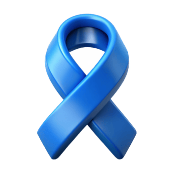 vibrant abstract Cybersecurity Awareness Ribbon Blue Symbolic Isolated premium png