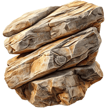 Large natural wooden logs with rough textures and an earthy brown color png