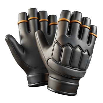 wonderful contemporary Cycling Gloves Black Color Isolated original png