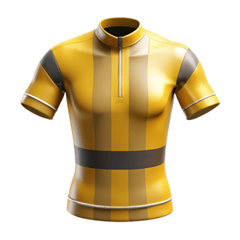 stunning abstract Cycling Jersey Yellow Stripes Isolated Element genuine png
