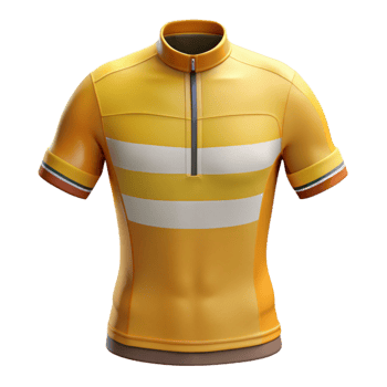 serene contemporary Cycling Jersey Yellow Stripes Isolated Element high resolution png