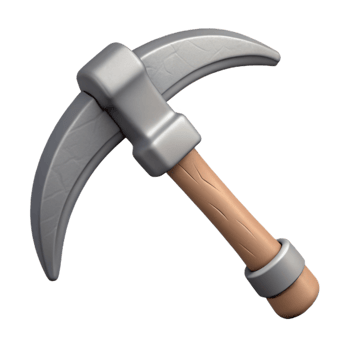 impressive vintage Data Mining Methods Icon Gray Pickaxe Cutout 4K png