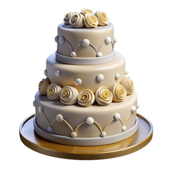 stunning contemporary Decorated Wedding Cake White Frosting Transparent high quality png