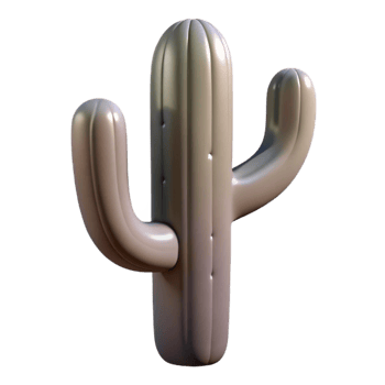 impressive vintage Desert Cactus Silhouette Stark Outline Transparent Background high quality png