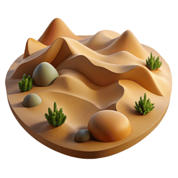 stunning traditional Desert Landscape Sand Dunes Arid Climate Cutout genuine png