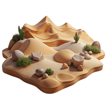stunning classic Desert Landscape Sand Dunes Arid Climate Cutout genuine png