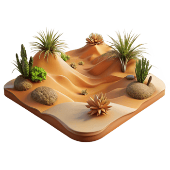 wonderful modern Desert Landscape Sand Dunes Arid Climate Cutout high quality png