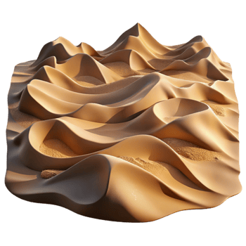 wonderful minimalist Desert Landscape Sand Dunes Arid Climate Cutout 4K png
