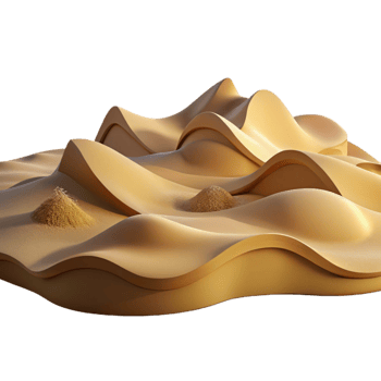 extraordinary modern Desert Landscape with Sand Dunes and Cacti Cutout genuine png