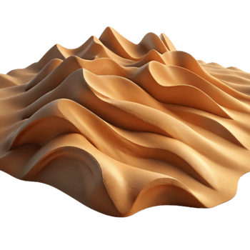 wonderful classic Desert Sand Dunes Windswept Texture Isolated on Transparent Background exclusive png