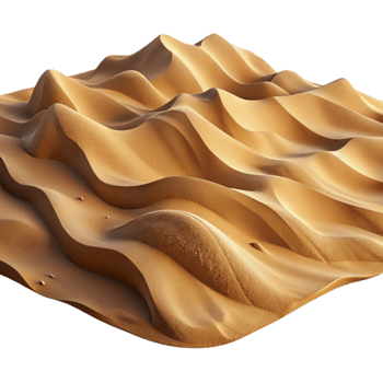 magnificent vintage Desert Sand Dunes Windswept Texture Isolated on Transparent Background professional png
