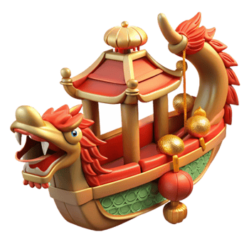 impressive creative Detailed Chinese Dragon Boat Festival Decoration Cutout professional png