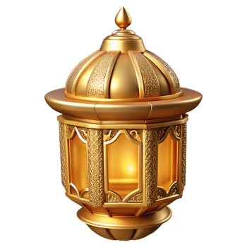 dramatic abstract Diwali Lantern Intricate Gold Design Isolated professional png