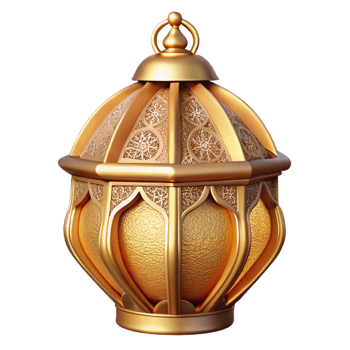 dramatic rustic Diwali Lantern Intricate Gold Design Isolated genuine png