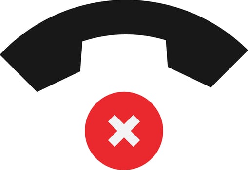 Rejected Cancel Denied Call vector