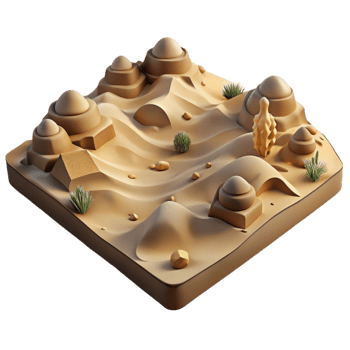 stunning creative Drone Capture of Desert Landscape Sand Dunes Cutout original png