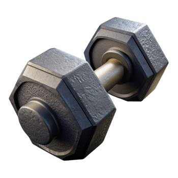 vibrant artistic Dumbbell Hexagonal Rubber Black Transparent Cutout original png