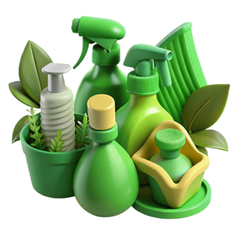 beautiful modern Eco Friendly Cleaning Supplies Green Isolated high quality png