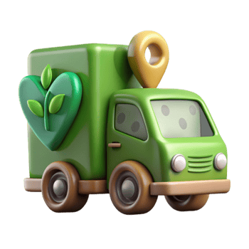 vibrant artistic Eco Friendly Transportation Icons Isolated 4K png