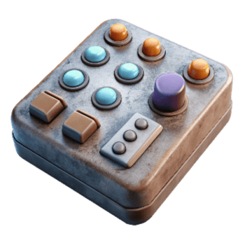 stunning rustic Editing Console Control Panel Isolated professional png