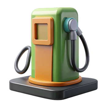 extraordinary rustic Electric Car Charging Station Side View Isolated authentic png