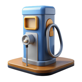 extraordinary modern Electric Car Charging Station Side View Isolated detailed png
