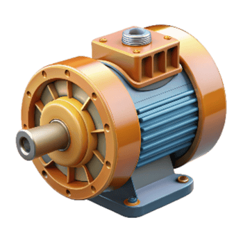 serene abstract Electric Motor Cutaway View Isolated authentic png