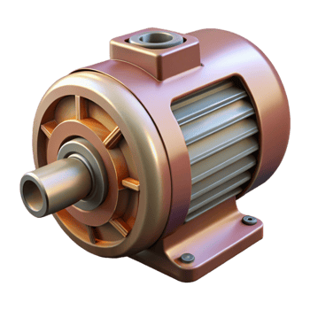 stunning abstract Electric Motor Front View Isolated high resolution png