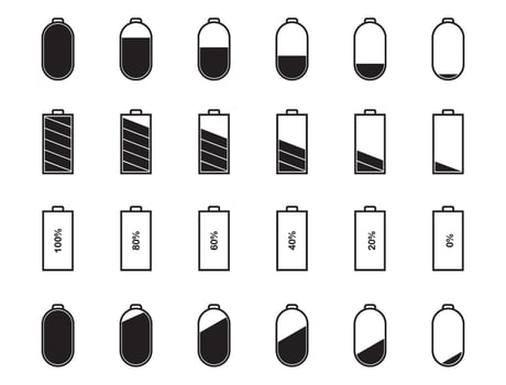 Battery icon set, battery icon set, battery icon set, battery icon set, battery icon vector