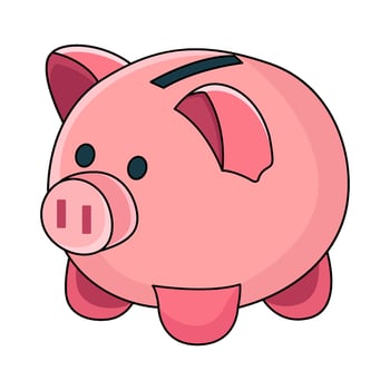 illustration of Piggy Bank vector