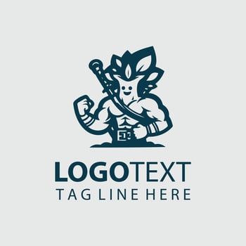 Oaktrail Mascot tree design vector