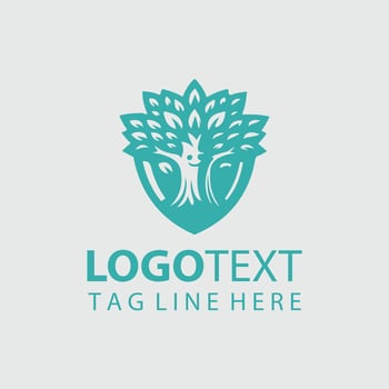 Sage of the Trees Mascot tree design vector