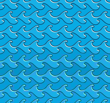 Seamless background with sea. vector