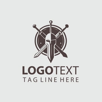 Bloodhu nter Sword sword logo design vector