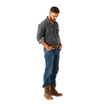 a man standing with his hands in his pockets png