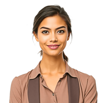 a beautiful young woman in a brown shirt png