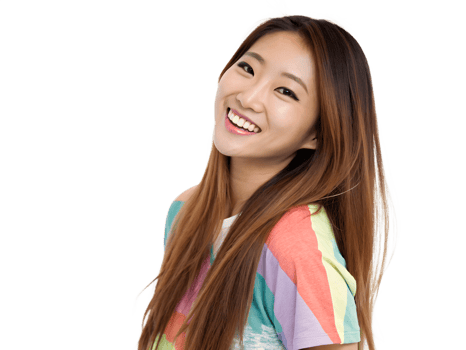 Stylish Brunette Model with a Bright Smile and a Modern Aesthetic in a Professional Fashion Portrait png