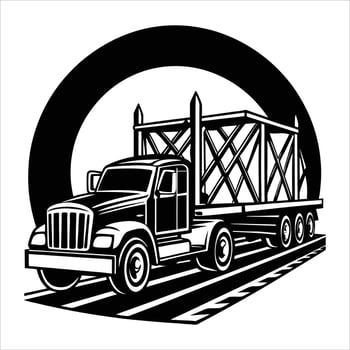 American truck illustration vector
