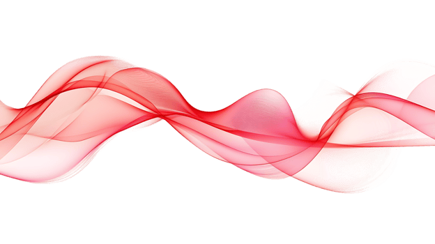 Abstract red and white wave background png