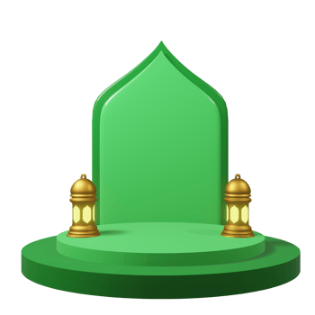 Modern Islamic Stage Design for Ramadan Celebrations png