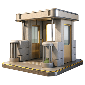 wonderful classic Empty Subway Entrance Turnstile Isolated Cutout 4K png