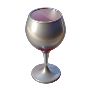 magnificent classic Empty Wine Glass Transparent Background detailed png