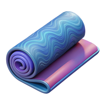 magnificent modern Empty Yoga Mat Rolled Up Isolated professional png