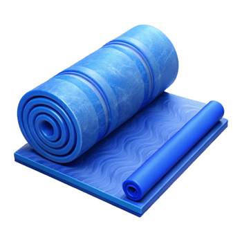 serene minimalist Exercise Mat Rolled Up Isolated Element professional png