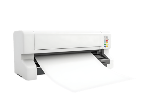 Large format printer printing a document. png