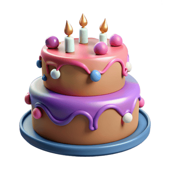 extraordinary contemporary Family Birthday Party Celebration Cake Isolated high resolution png