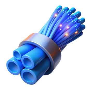 elegant contemporary Fiber Optic Cables Glowing White Isolated Element genuine png